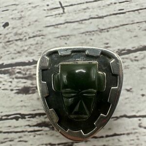 Taxco Silver and Dark Green Bolo